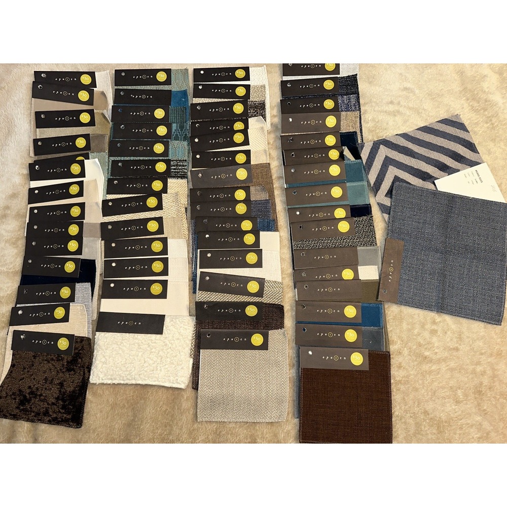 Opuzen Fabric Samples Squares Upholstery Swatches 59 pieces 6x6 Crafts Quilting